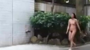 Taiwanese Gal public nudity