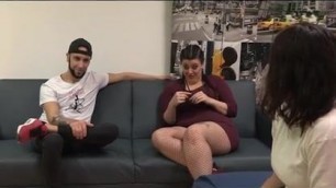 Chubby Maria and her big dicked friend Fede teach Alba