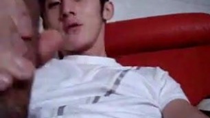 cute chinese boy with hard cock