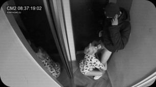 Hidden Camera - Wife sucks postman while her husband is asleep