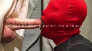Meaty 8in Ginger Daddy Cock Erupts