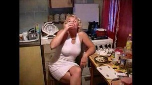 A  step mom fucked by her son in the kitchen river