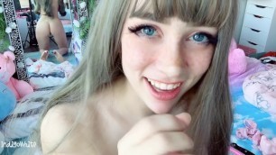 TEDDYCHAN HELPS YOU GET OFF.... WITH a BLOWJOB (JOI) - INDIGO WHITE