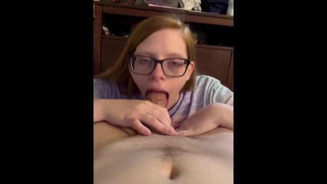Redhead Gets Comfortable then Takes a Load