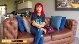 Shy Petite 18 Year Old Redhead Latina Anal in Job Interview