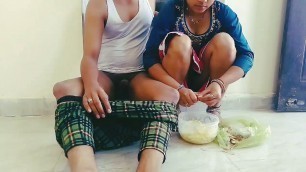Indian horny maid aunty fucking by house owner son till cum in pussy