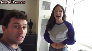 Amateur deepthroating babe fucked at home by BWC guy